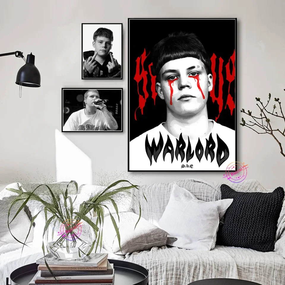 

Yung Lean Poster Hip Hop Music Singer Star Rap Rapper Art Painting Silk Canvas Wall Pictures For Living Room Home Decor Gift