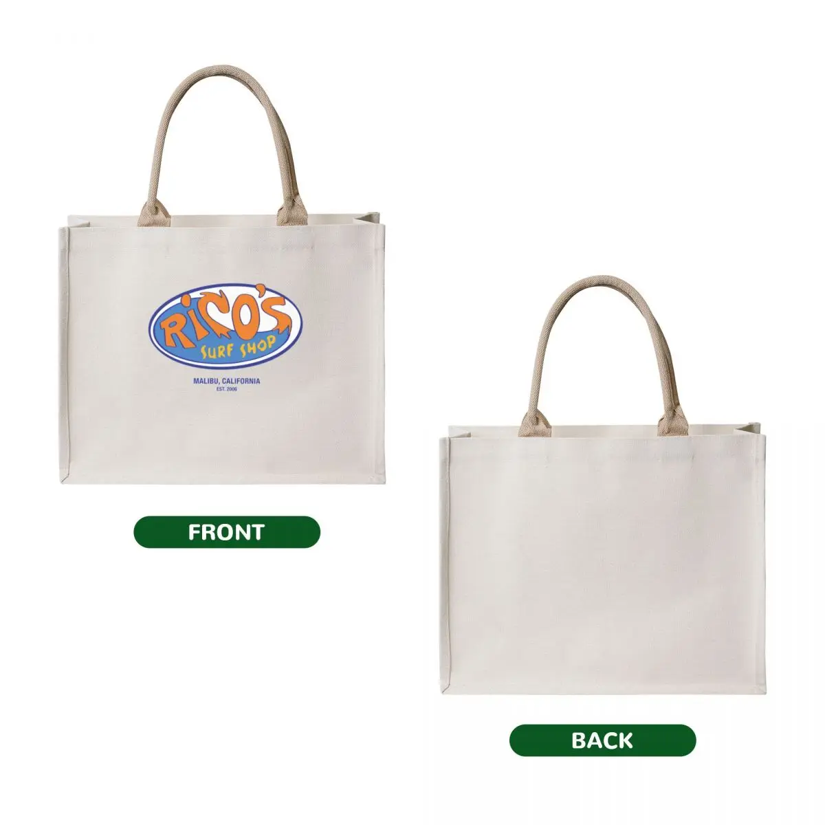 Beachside Surf Shop Tote Bag tote bag screen Women's beach bags shopper bag women Women's bags