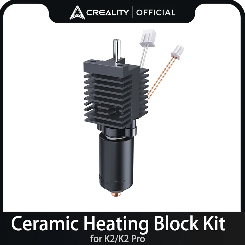 

Комплект керамического нагревательного блока Creality K2/K2 Pro, быстросменное сопло 300 ℃ Высокая термостойкость Высокая теплопроводность