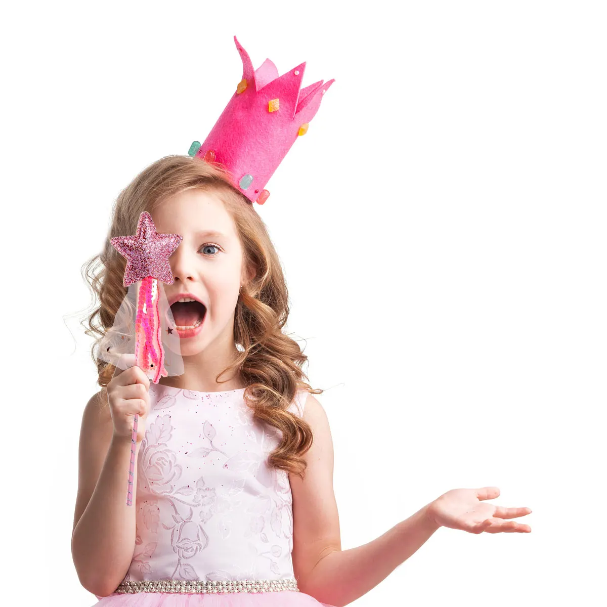 

2 pcs 1 Set Gradient Fairy Stick Festive Costume For Kids Adorable Wear Set Creative Accessories Stylish Wand Stage Clothes