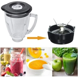 Blender Blade Stainless Steel Mixer Replacement Blade with Gasket & Jar Base Home Blender Accessories Easy to Clean Dropshipping