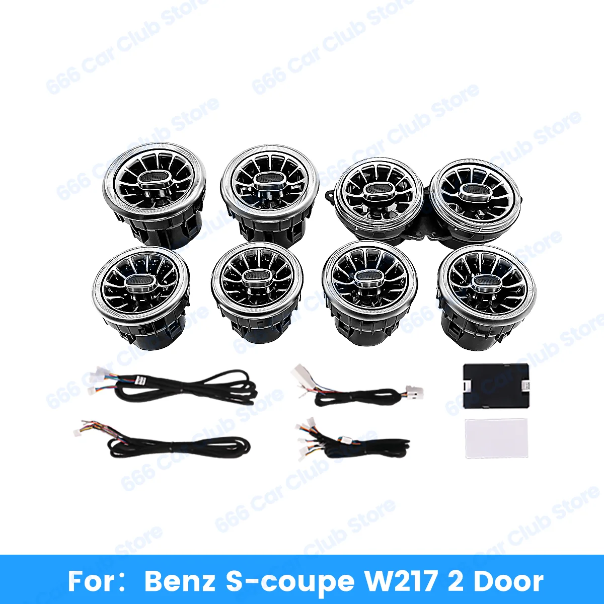 7/64 Colour Air Outlet For Mercedes Benz S-COUPE W217 C217 LED Turbine Outlet Nozzle Dashboard Vents Lnterior decorative lights