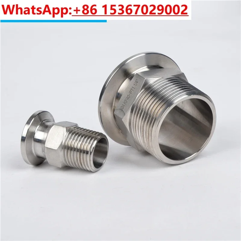 304 stainless steel vacuum outer wire joint hexagonal chuck joint KF16/25/40/50 KF25 turn 1/2