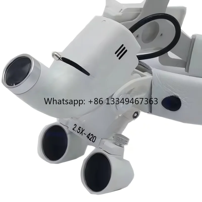 

Dental LED Headlight Loupe with 2.5X 4X Magnifier for Surgery Headlamp Electric Magnifying Glasses