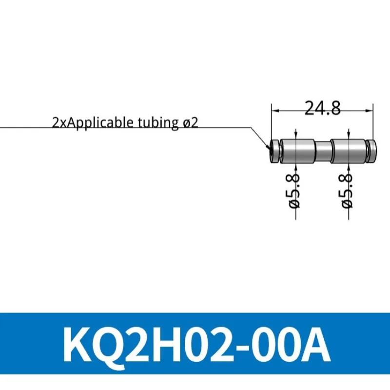 Straight trachea quick connector Same diameter straight connector KQ2H04/06/08/12 -00A/00A1 4 pcs