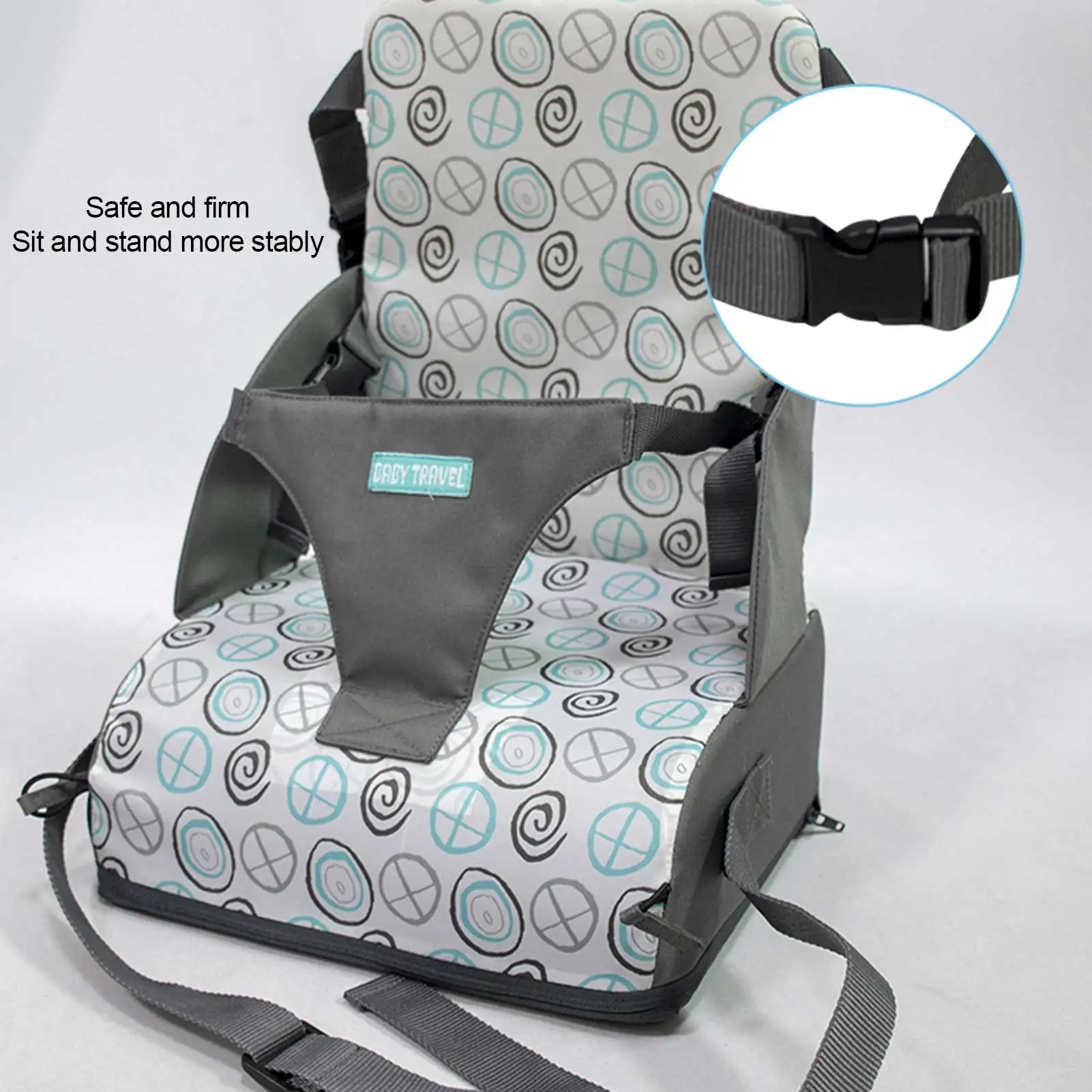 Adjustable Children Increased Chair Pad Baby Furnitur Booster Seat Portable Kids Dining Cushion Pram Chair Pad Removable