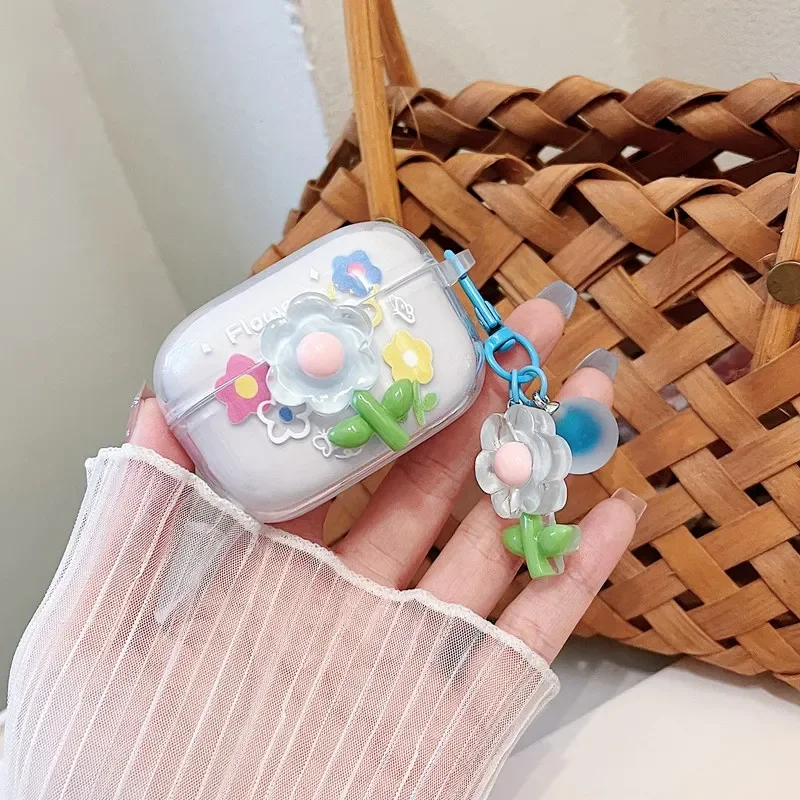 Cartoon Cheese case For Sony LinkBuds S Case WF-LS900N Cute Keychian Silicone Earphones Transparent Cover For Sony Link Buds S