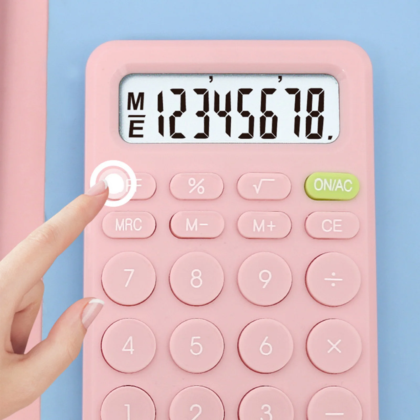 8 Digits Desk Mini Calculator Big Button Financial Business Accounting Tool Suitable For School Students Small Business Supplies