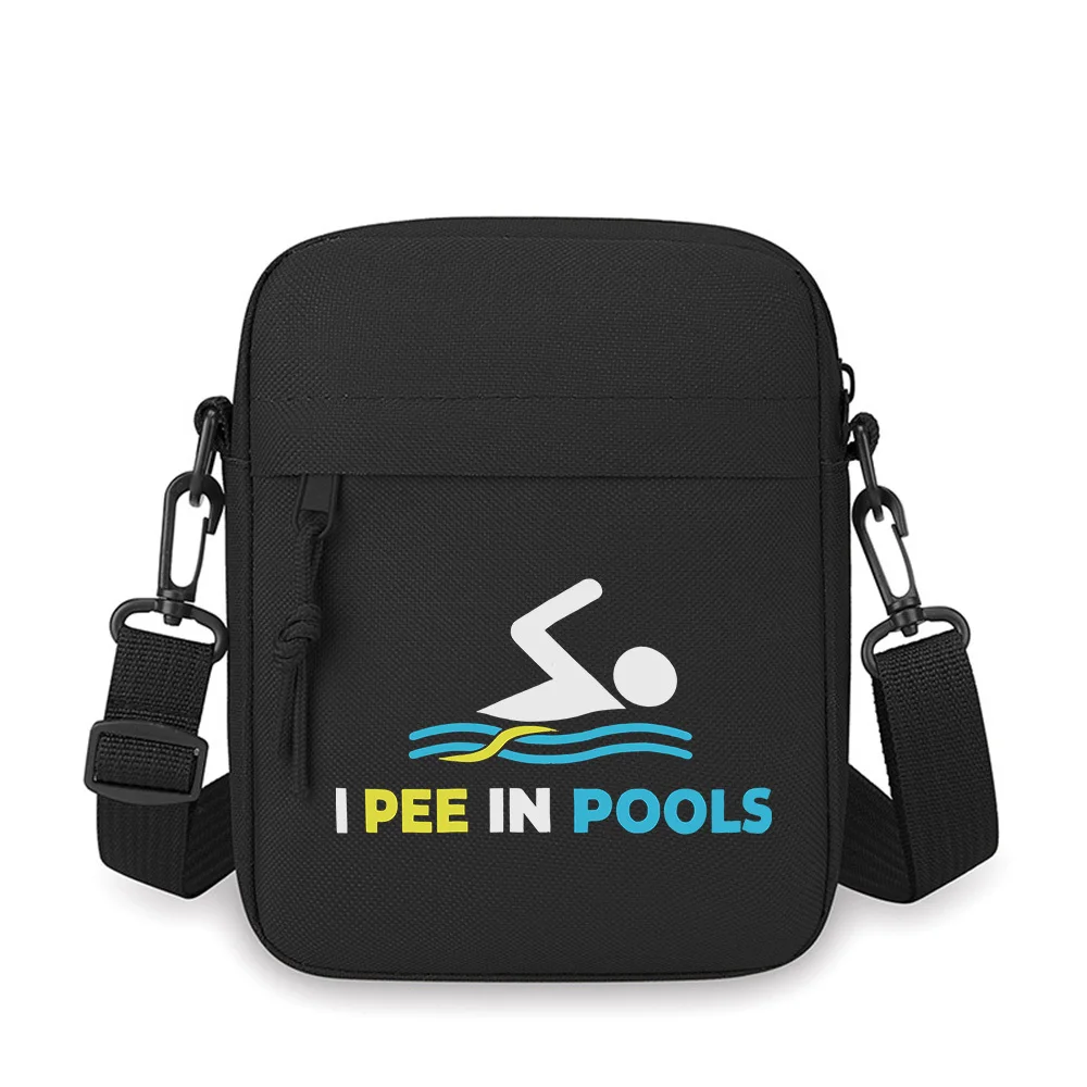 

Swimming pool urine swimmer cartoon art Men Crossbody Bag Single Shoulder Women Cartoon Anime Film Printing Design Unisex