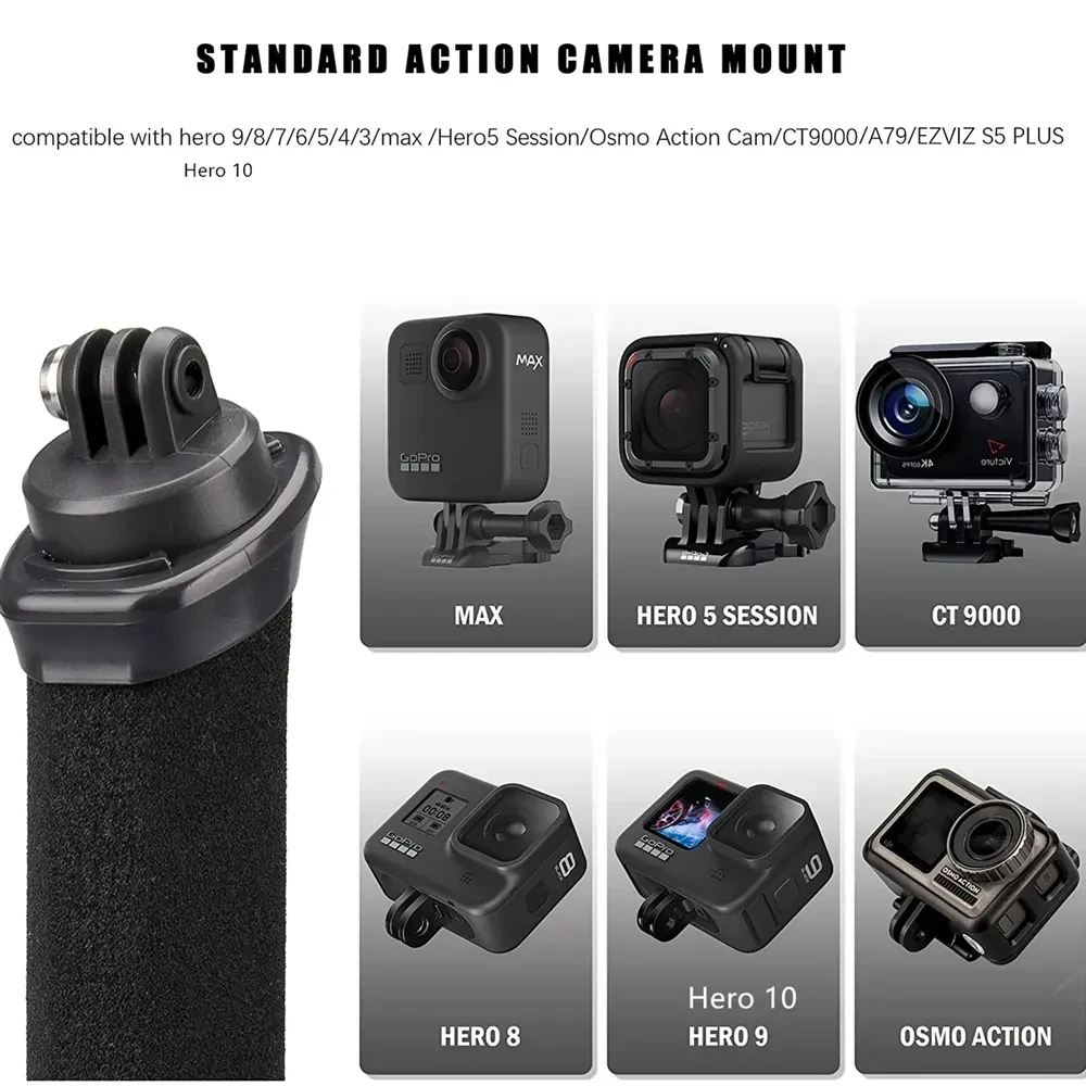 Impugnatura galleggiante Impugnatura antiscivolo + Supporto a sgancio rapido + Fascia da polso per Gopro 13 12 11 DJI Action 3 4 5pro Insta360 Accessorio
