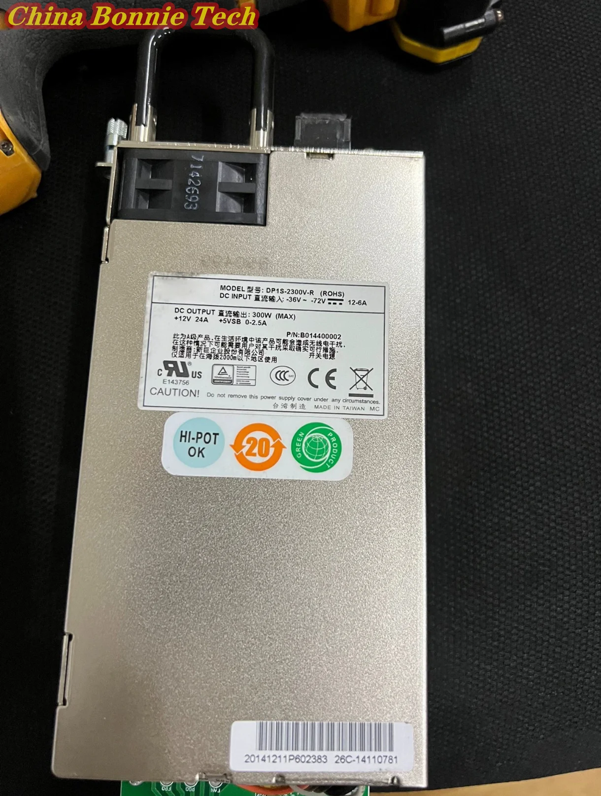 

DP1S-2300V-R 300 Вт для источника питания промышленного оборудования Zippy 36 В ~ 72 В