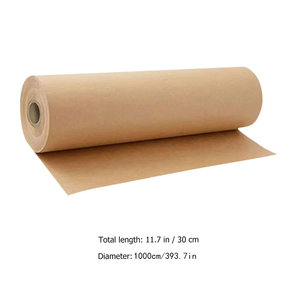 1 Roll of Wrapping Paper Craft Paper Brown Kraft Paper Roll DIY Crafts Making Paper butcher paper roll