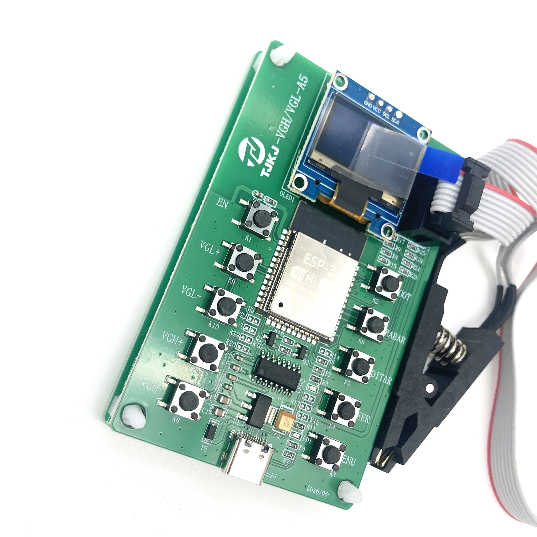TU KU MU BU NU AU CU DU VGH VGL Voltage Programmer TV TCON Board Screen Repair DC Voltage Adjuster Module