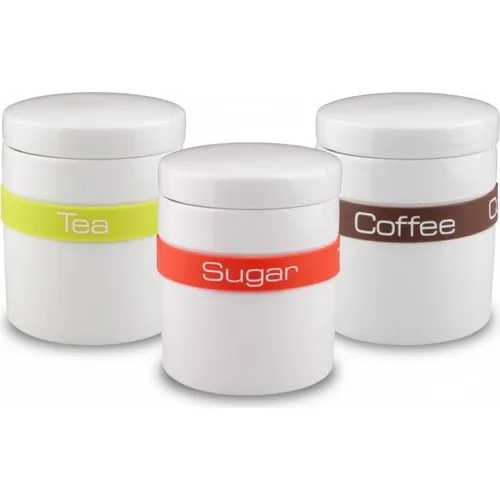 Kutahya has Porcelain 3'lü Storage Container Set Tea Sugar and Coffee