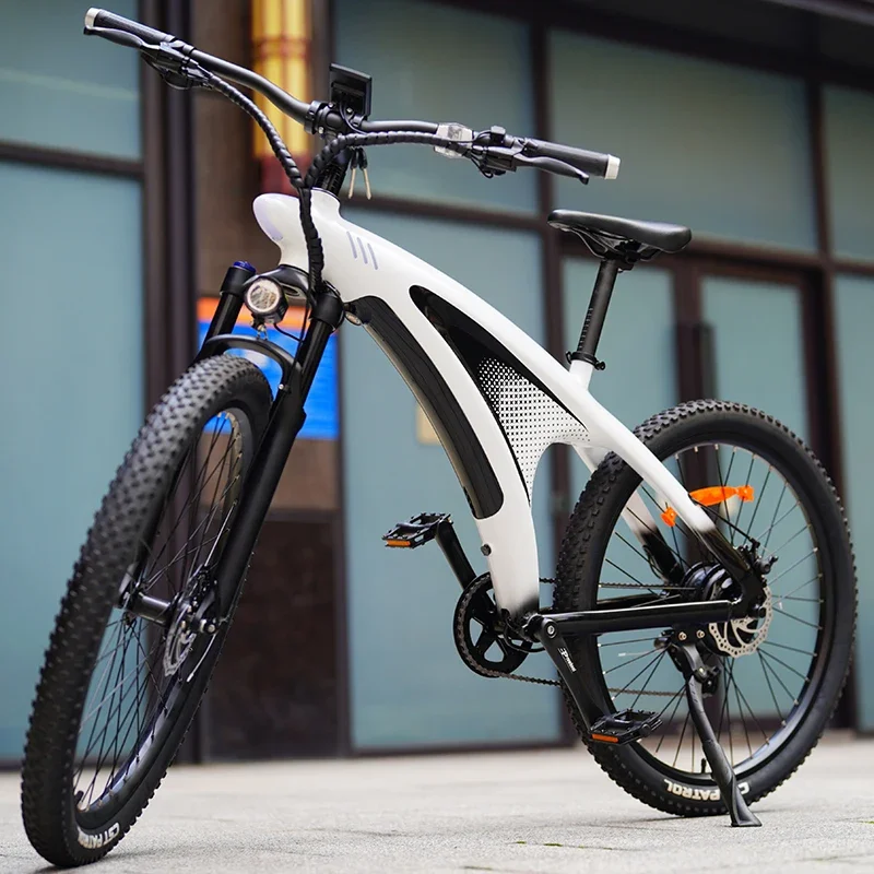 China Factory Q5 Standing 9 Speed Lithium Battery Electric Mountain Bike E City Mtb Fat Tire Electronic Bicycle For Adult