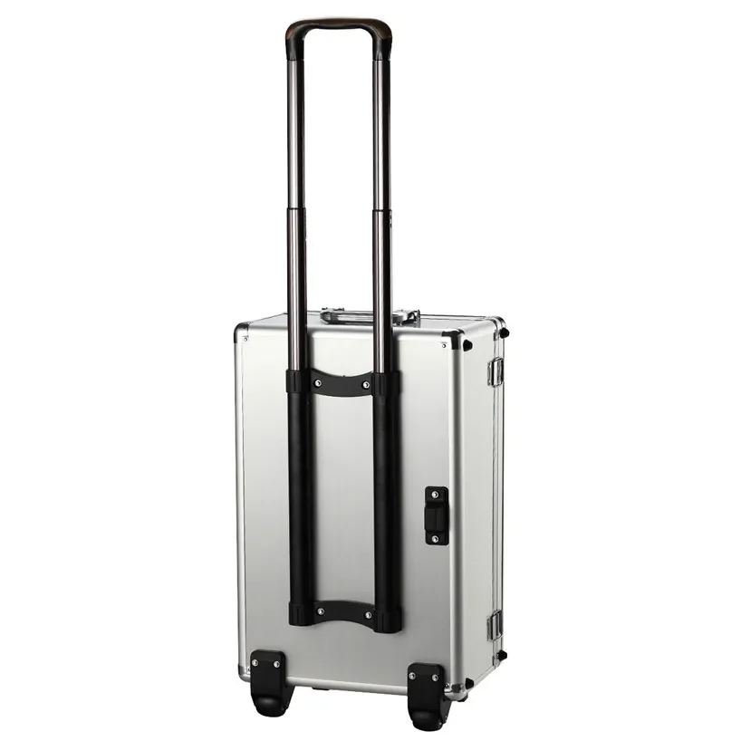 Luxury Aluminum Magnesium Alloy Trolley Luggage Business Full Metal Suitcase Bag Box Wheels Travel Case Drone Dedicated Toolbox