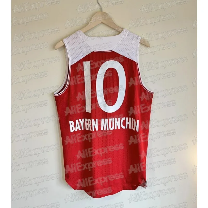 2025 قميص كرة السلة الصيفي الساخن # 10 تي شيرت BAYERN MUNCHEN للرجال سترة رياضية بدون أكمام تي شيرت خاص لكرة السلة جيرسي