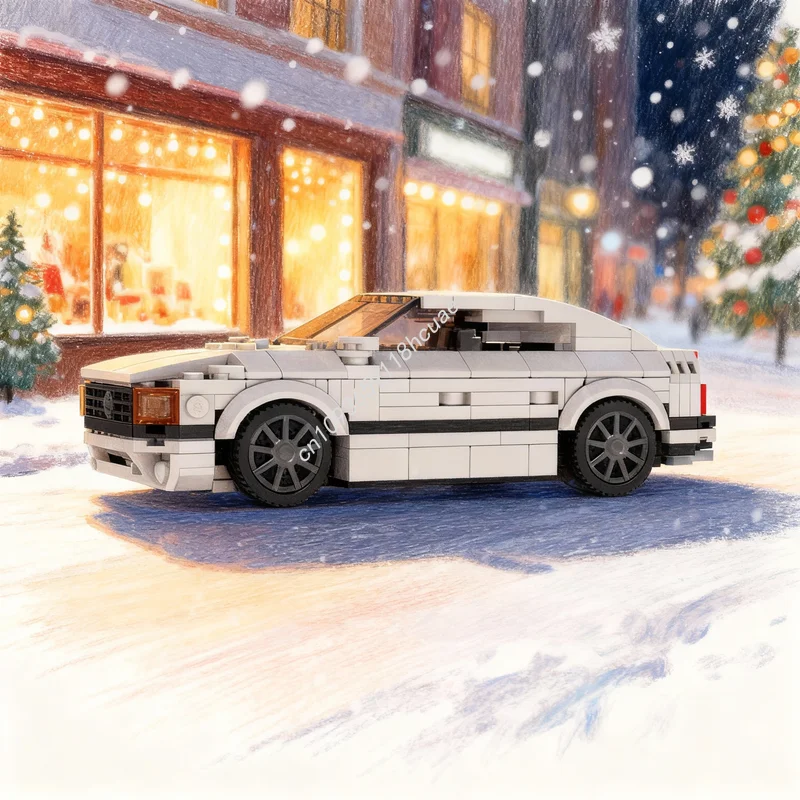 

300 деталей MOC Volvoed R City Champions, конструктор, развивающая игрушка, креативный набор для сборки, рождественский подарок для детей