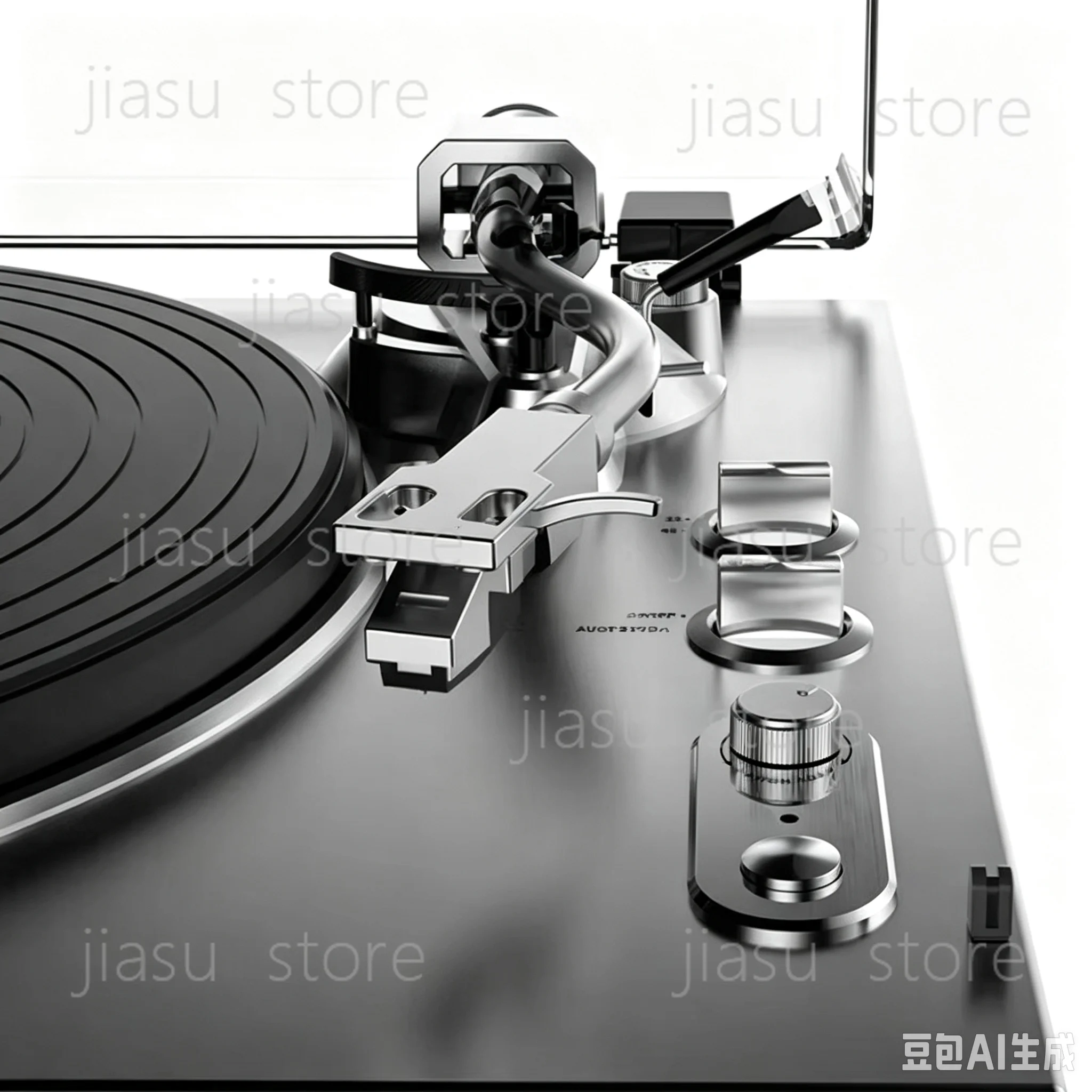 Vinyl Turntable Record Player,Belt Drive, Built-in Preamp, AT-VM95C Cartridge, Classic Hi-Fi Stereo, 33/45 RPM, Fully Automatic