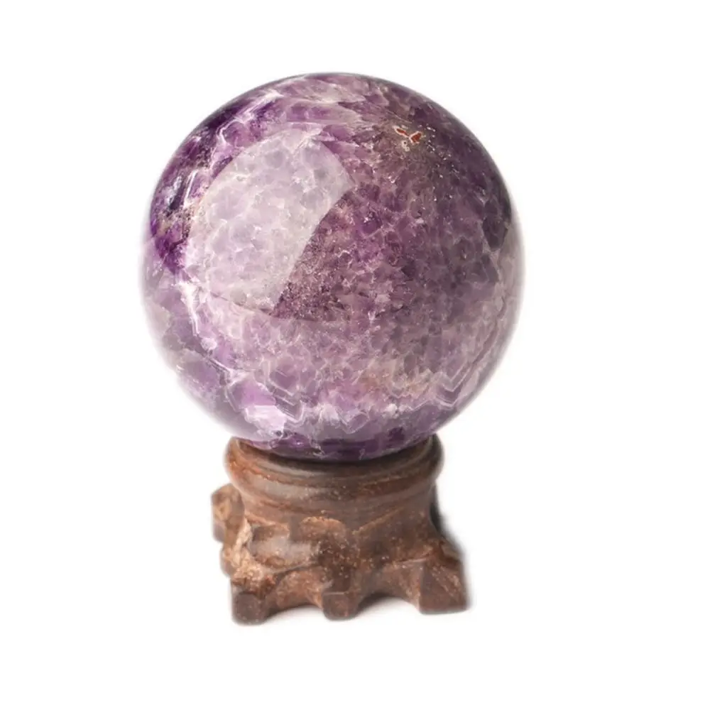 Heal The Mind Natural Amethyst Crystal Ball Exquisite Reiki Healing Healing Stone Polished Crafts Feng Shui Ornaments Souvenir