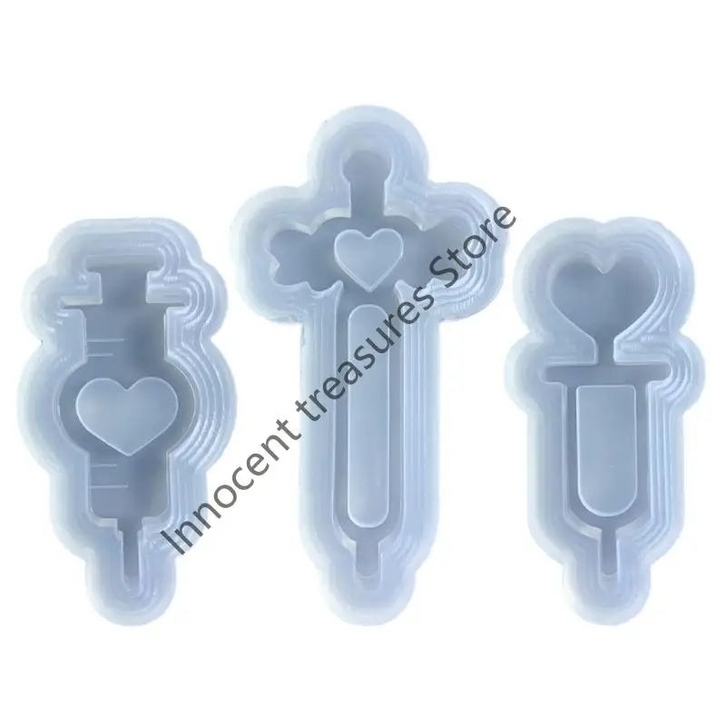 

3XUA Silicone Molds Shaker Resin Epoxy Mold for DIY Pendant Jewelry Making