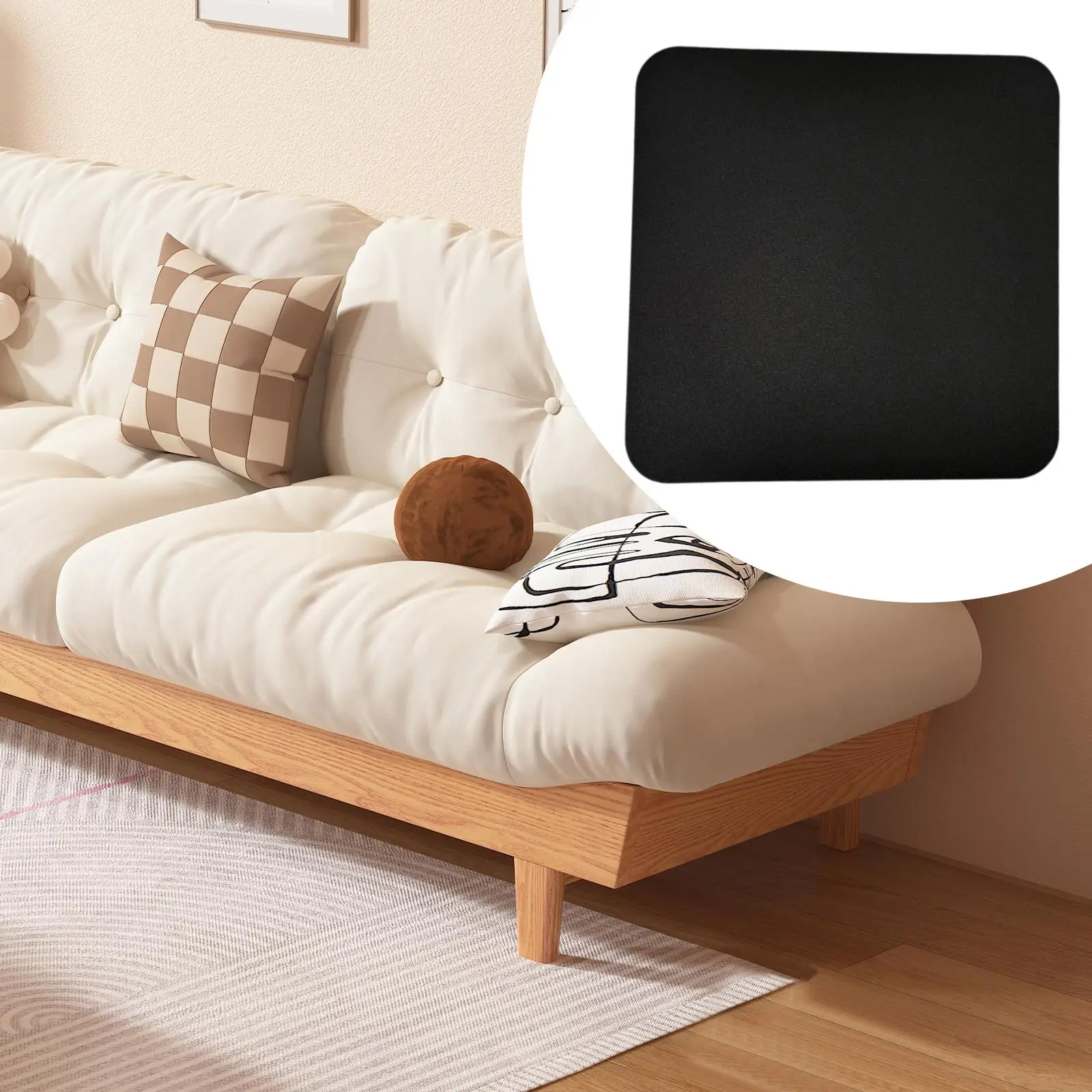 Under recliner Floor Protectors Furniture Pad Easy to Use Cuttable 69x69cm