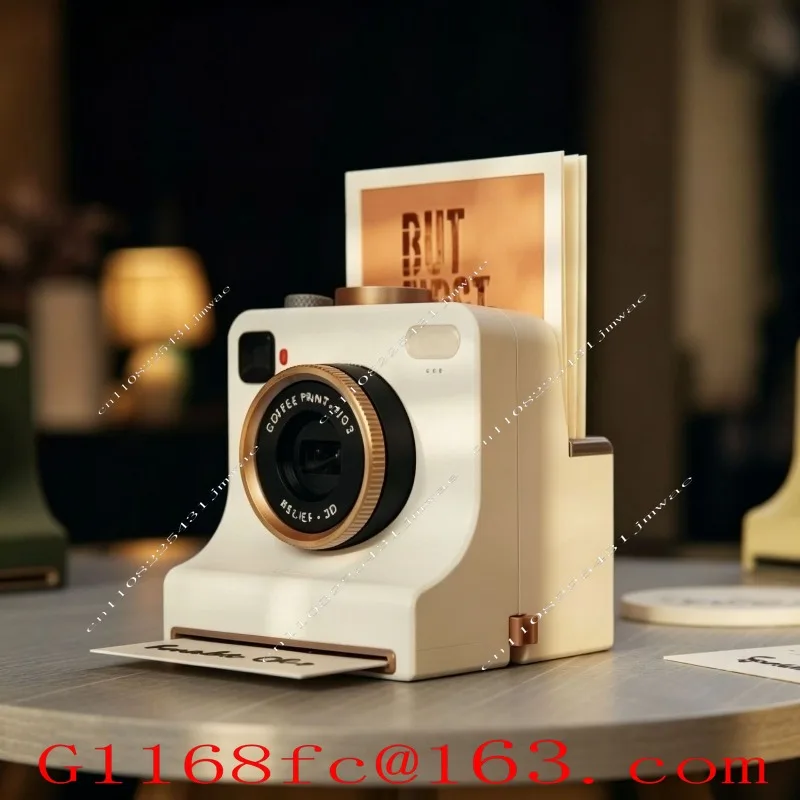 3D Printed Latte Art Camera Latte Latte Camera One Click Coffee Template