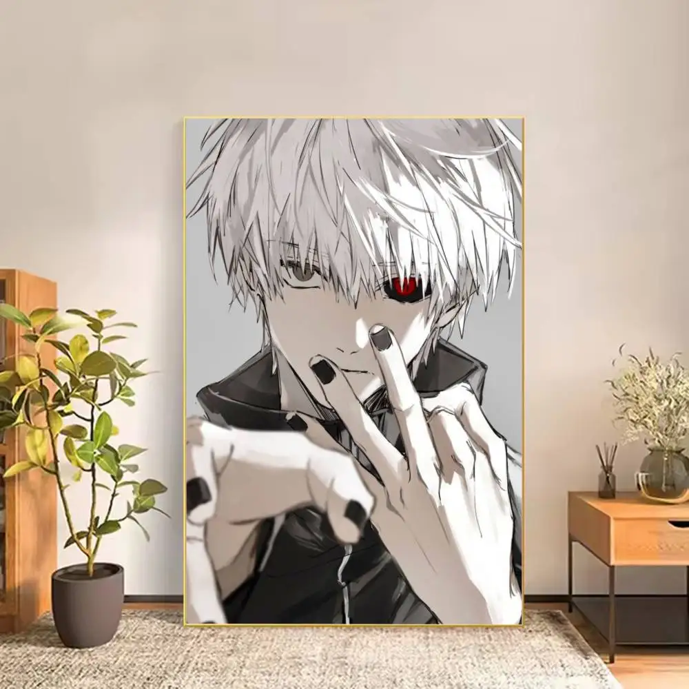 A-Anime Tokyo Ghoul Ken Kaneki Poster HD Self Adhesive Waterproof Wall Art Ideal for Home Office Dorm Gift