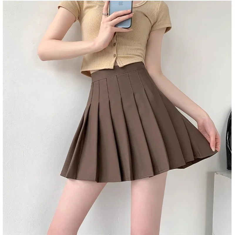 Sexy Women Pleated Skirts High Waist Summer Vintage Kawaii Mini Skirts Y2K Korean Tennis Student Cute Jk Short Skirt Dance Skirt