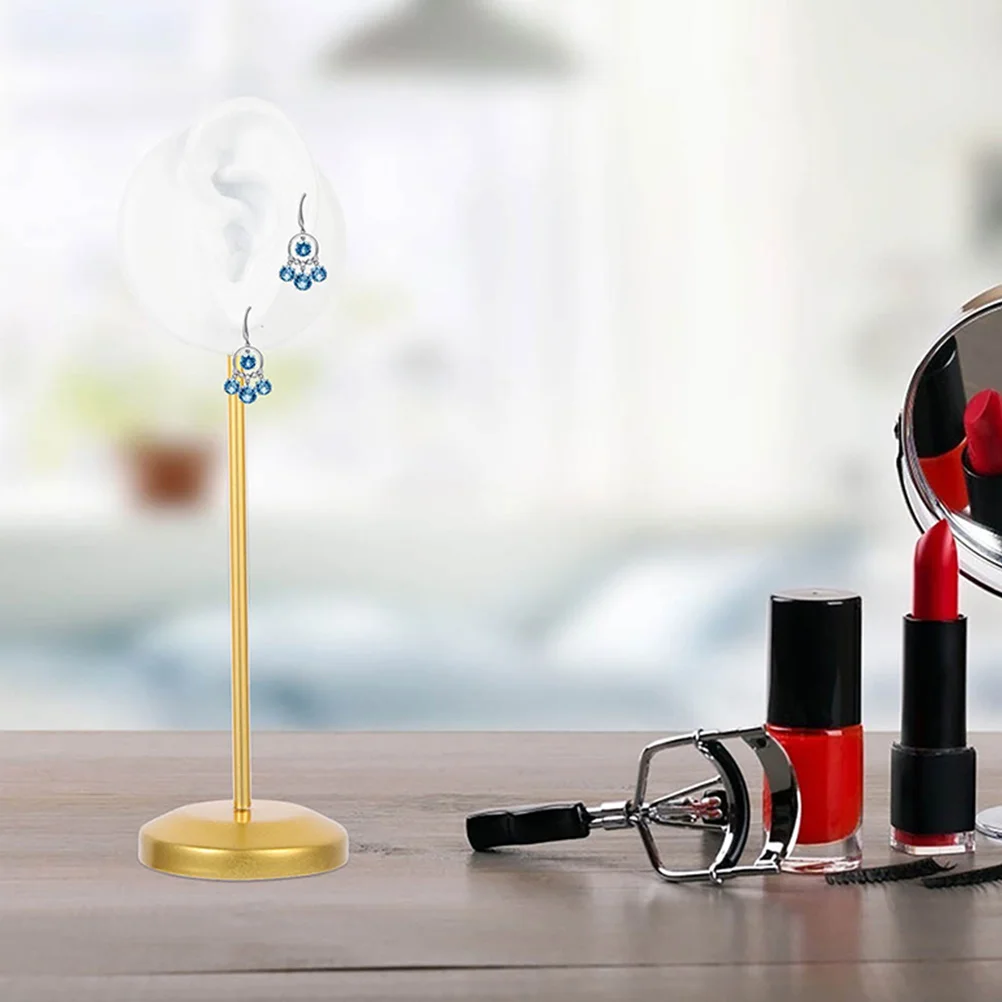 

2Pcs Earring Display Stand Ear Shape Organizer Rack Jewelry Holder Storage for Earrings Ear Studs Shop Showcase