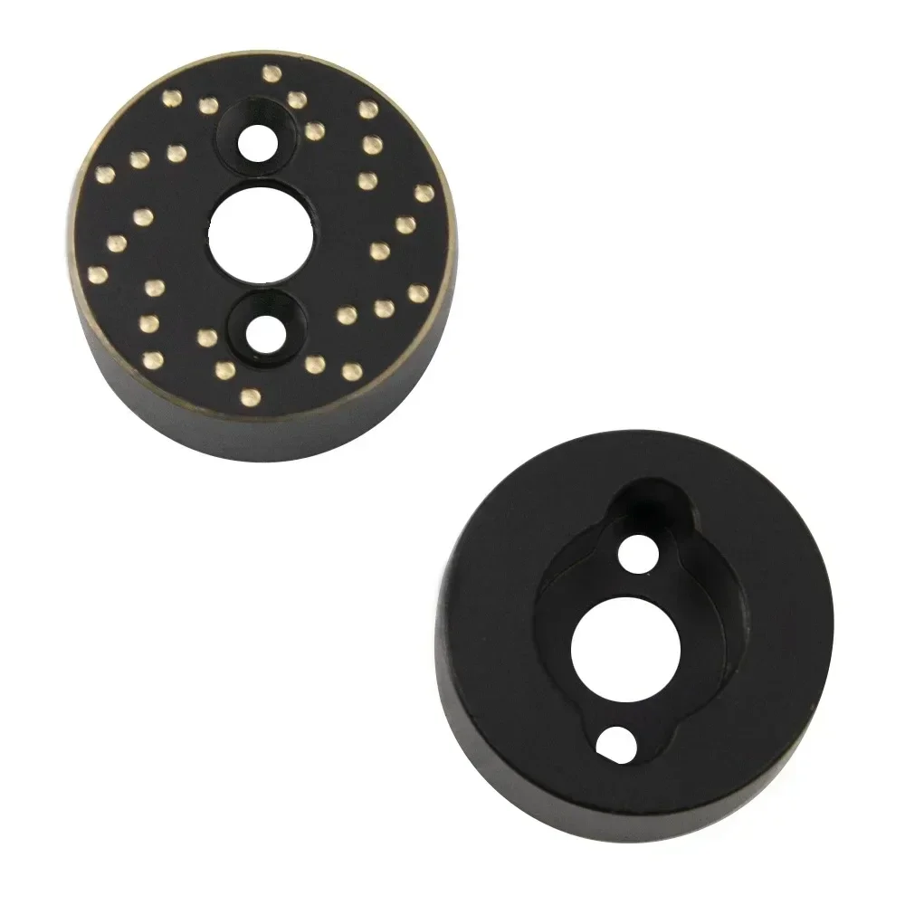 E-Star Hub TRX4M Brass Rear Axle Wheel Hex Hub Adapter Brake Disc Counterweight for TRX4-M 1/18 RC Car Upgrade Parts