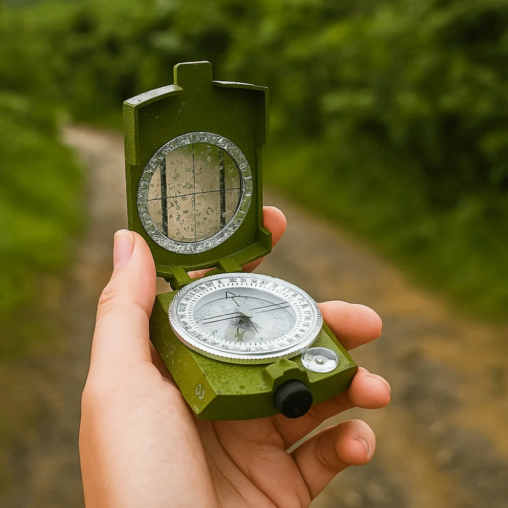 Precision Instrument Luminous Outdoor Compass High Precision Waterproof Survival Compass Mini Multi-Function Compass Camping