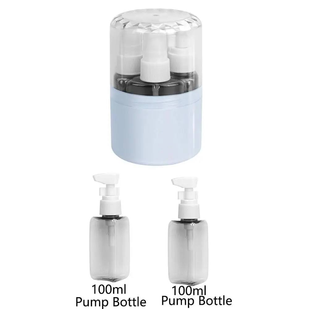 Set di bottiglie ricaricabili da viaggio a prova di perdite Contenitori da viaggio portatili riutilizzabili 4 in 1 Bottiglie spray Kit di bottiglie vuote leggere