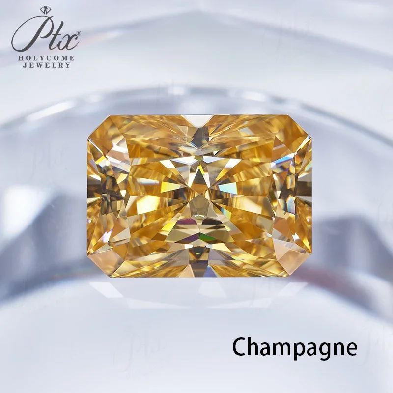 100% Moissanit-Diamant, Radiant-Schliff, 0,3-10 Karat, DIY-Ring, Halskette, Ohrringe, Hauptmaterialien, Großhandel, Perlen in Primärfarben – Detail 30