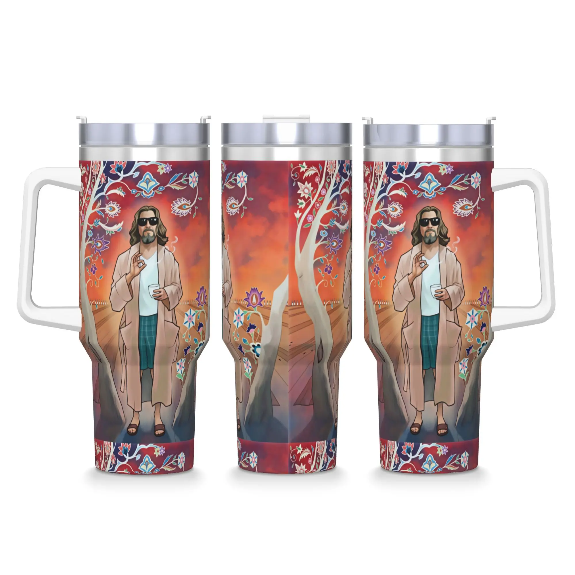 The Dude Big Lebowski (13) Tumbler  Hot Drinks Water Bottle Portable Stainless Steel Thermal Mug Custom Travel Mugs Cup