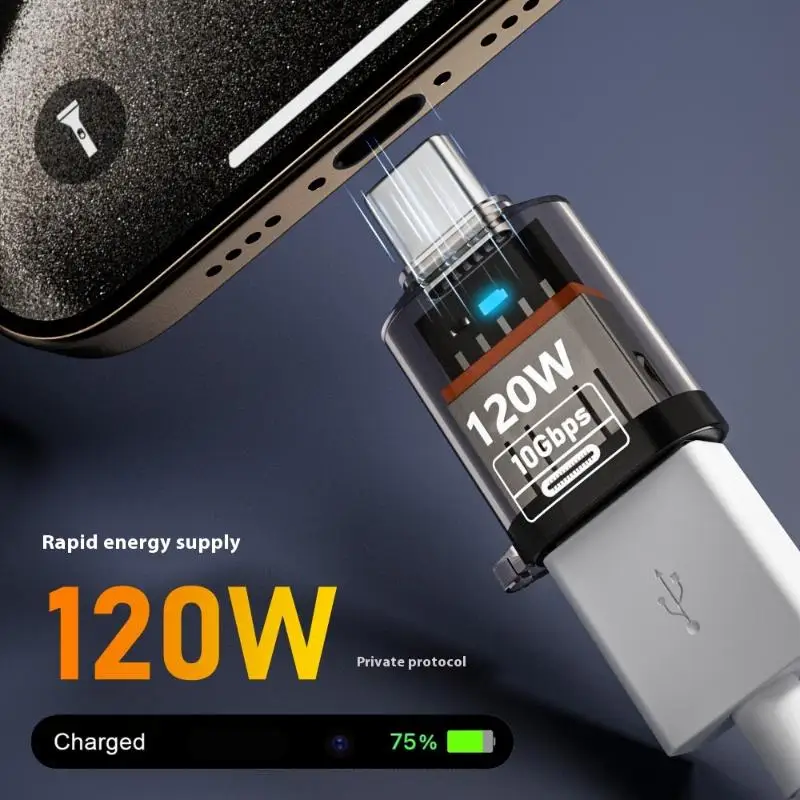 USB 3.2 To Type C Adapter OTG Fast Charging 120W 10GB High Speed Data Audio Transfer For PC Tablet Phone USB C Converter
