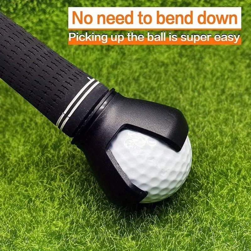 

2pcs Mini Golf Ball Retriever, Open Pitch Golf Ball Retriever, Golf Ball Putter Grabber Sucker Golf Training Aids Grip