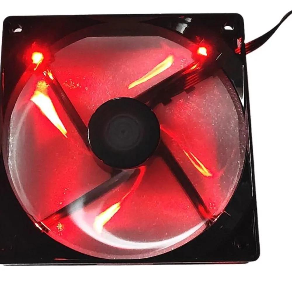 A12025-16RB-4BP-F1 DF1202512RFHN New T400 Blizzard Fan 12025 12cm 4-Wire Speed Regulation Red Mute