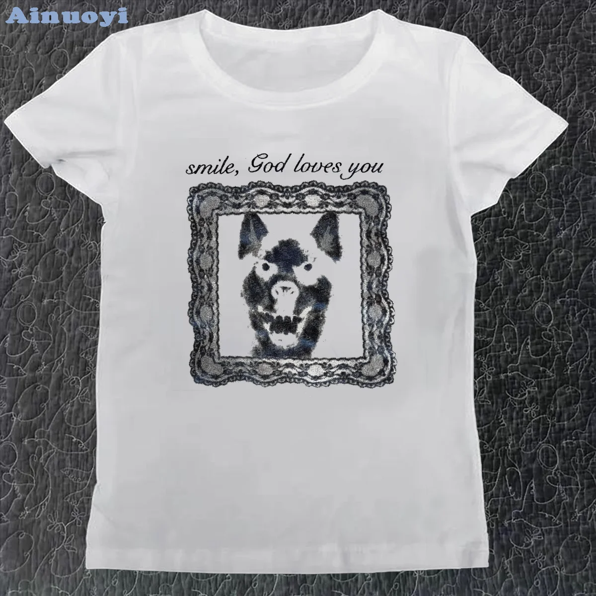 Gothic Harajuku Short Sleeve Women's T-shirt Y2k Husky Fashion Printed Summer Fashion Streetwear Emo Girl 2000s Funny Clothing