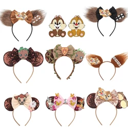 Disney Chip 'N' Dale Hoofdbanden Voor Vrouwen Anime Tamias Oren Haaraccessoires Meisjes Dennenbos Haarband Kids Carnaval Party