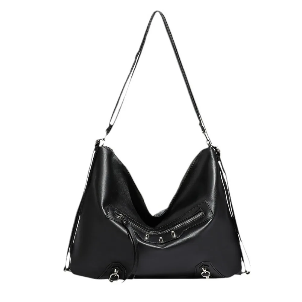 

Портативная большая вместительная сумка-локомотив с заклепками, новый дизайн, сумка из искусственной кожи под мышками, элегантная сумка через плечо в стиле ретро, праздничная сумка