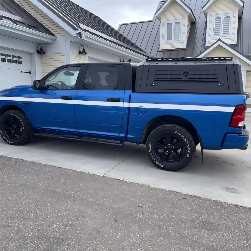 Custom Fit Aluminum Car Interior Accessories Canopy for Dodge RAM 1500 Top Camper Leakproof Anti Rusted Hard Tonneau Cover