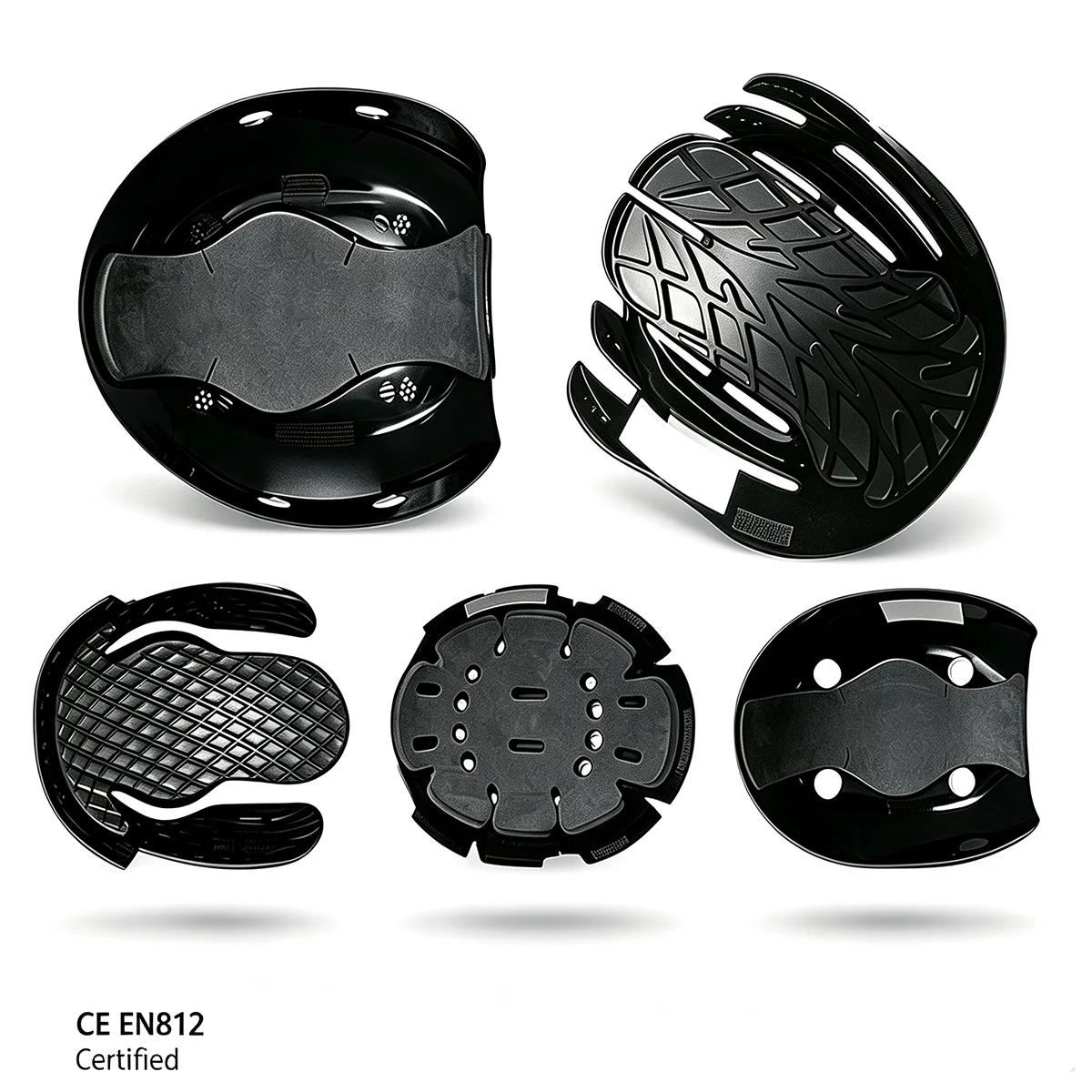 Bump Cap Insert Baseball Hat Liner, Lightweight ABS & EVA Anti‑Collision Safety Shell, CE EN812 Workplace Hat Accessory
