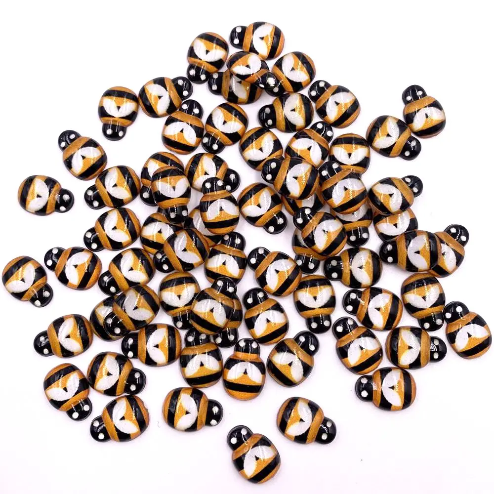 Resin Colorful Cute Honeybee Flatback Cabochon Rhinestone DIY Scrapbook  Decor Home Crystal Figurines Craft Accessories