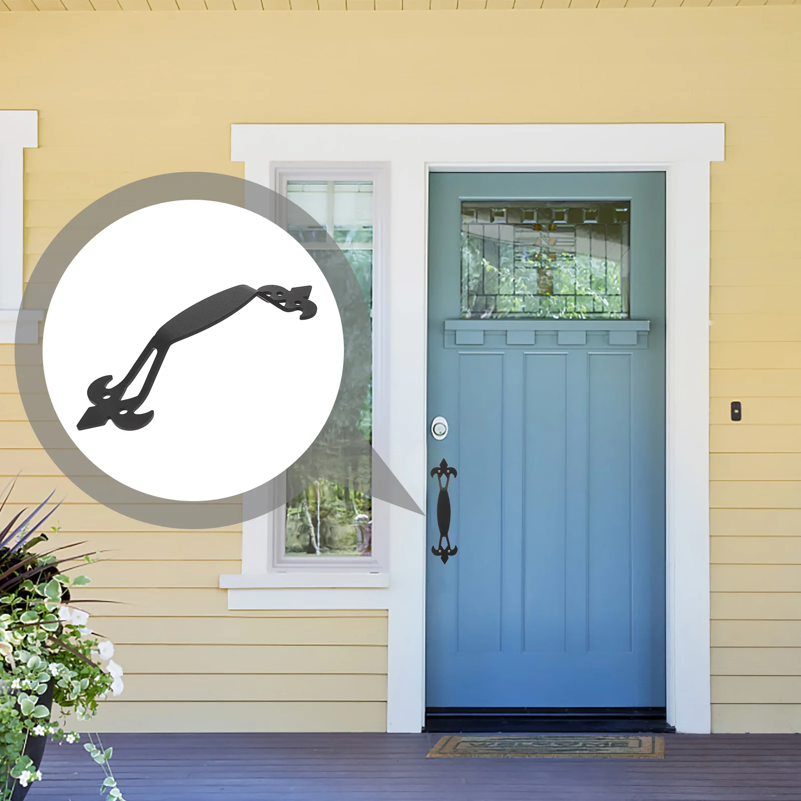 

Black Carbon Steel Barn Door Handle Long Base Pull Sliding Door Handle Furniture Cabinet Knob Drawer Pull Furniture Cabinet Knob