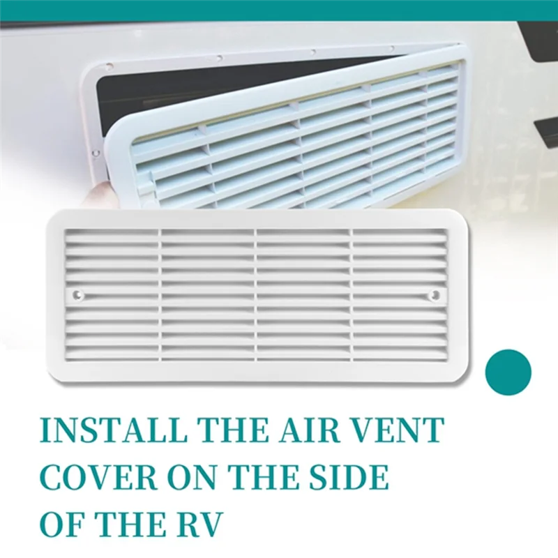 

HOT-RV Side Air Outlet Cover Caravan Cooling Fan Cover RV Exhaust Fan RV Dustproof Vent Cover Ventilation Vent Fan,RV Side Air O