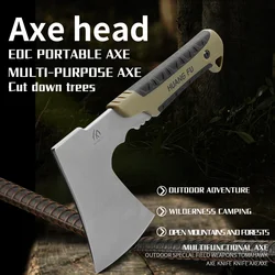 HUANGFU4cr13 Steel Multi functional Battle Axe - Portable Survival Axe for Outdoor Camping, Hunting, and Emergency Situations