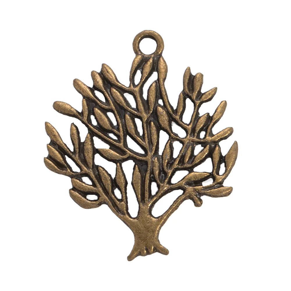 diy alloy hollowed-out life Tree accessories for personalized life tree fashion clothing