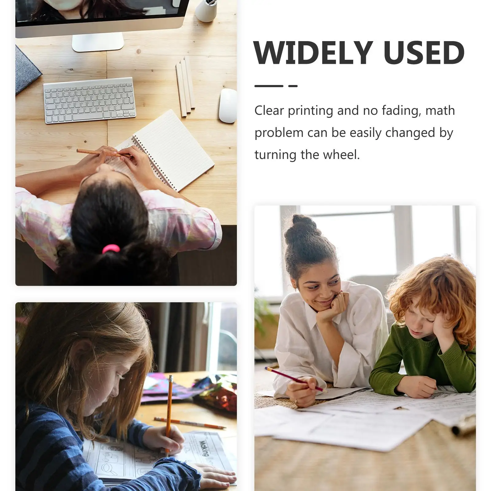 Addition and Subtraction Teaching Stamp Small Learning Wear-resistant Student Math Roller Stamps for Teachers Elementary