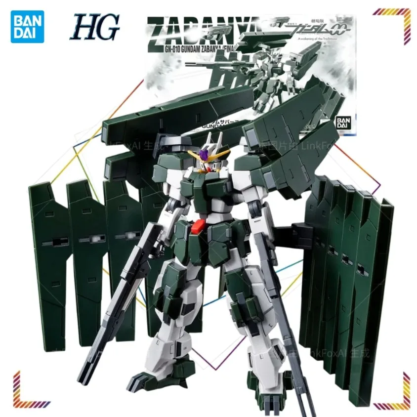 BANDAI HG GN-010 Gundam Zabanya Action Figure Final Battle Ver Mobile Suit Gundam 00 Awakening of The Trailblazer Assembly Model